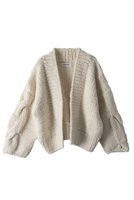 【アユーシ/AAYUSHI】のハンドニットカーディガン 人気、トレンドファッション・服の通販 founy(ファニー) ファッション Fashion レディースファッション Fashion for Women トップス・カットソー Cut & Sew Tops ニット Knit Tops & Sweaters カーディガン・羽織り Layered Style Cardigans カーディガン Cardigan, Knitwear シンプル Simple, Minimal デニム Denim, Jeans Material ハンド Hand, Handmade フェミニン Feminine, Girly フロント Front, Front Design |ID:prp329100004671176