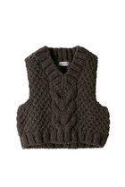 【アユーシ/AAYUSHI】のハンドニットVネックベスト Dark Brown|ID: prp329100004671178 ipo3291000000033768688