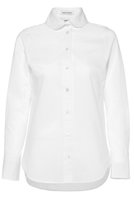 【マディソンブルー/MADISONBLUE】のROUND COLLAR N.MADAME SH ラウンドカラーシャツ 人気、トレンドファッション・服の通販 founy(ファニー) ファッション Fashion レディースファッション Fashion for Women トップス・カットソー Cut & Sew Tops シャツ・ブラウス・オフィスカジュアル Elegant Blouses & Button-Ups エレガント 上品 Elegant シェイプ Shape, Slim Fit スリーブ Sleeve, Long Sleeve / Short Sleeve ピーチ Peach, Soft Touch ベーシック Basic, Essential ラウンド Round, Round Neck ロング Long, Long-Length 冬 Winter / This Winter 新作・新入荷 New Arrivals / New In |ID:prp329100004671180
