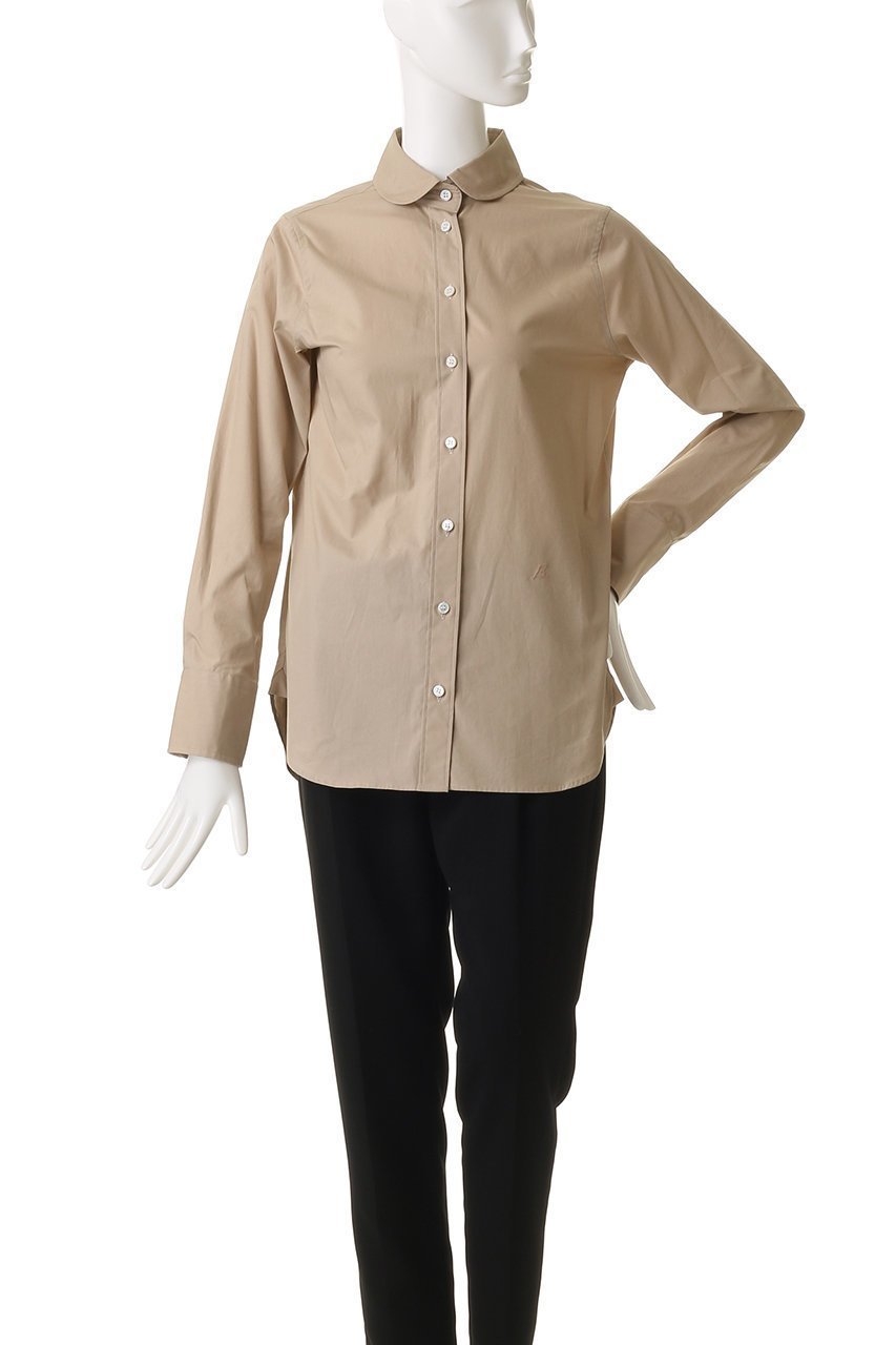 【マディソンブルー/MADISONBLUE】のROUND COLLAR N.MADAME SH ラウンドカラーシャツ 人気、トレンドファッション・服の通販 founy(ファニー) 　ファッション　Fashion　レディースファッション　Fashion for Women　トップス・カットソー　Cut & Sew Tops　シャツ・ブラウス・オフィスカジュアル　Elegant Blouses & Button-Ups　エレガント 上品　Elegant　シェイプ　Shape, Slim Fit　スリーブ　Sleeve, Long Sleeve / Short Sleeve　ピーチ　Peach, Soft Touch　ベーシック　Basic, Essential　ラウンド　Round, Round Neck　ロング　Long, Long-Length　冬　Winter / This Winter　新作・新入荷　New Arrivals / New In　other-2|ID: prp329100004671180 ipo3291000000033768699