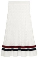 【マディソンブルー/MADISONBLUE】のCABLE FLARE LONG SK フレアロングスカート 人気、トレンドファッション・服の通販 founy(ファニー) ファッション Fashion レディースファッション Fashion for Women スカート Skirts ロングスカート Long Skirts / Maxi & Midi Skirts スポーティ Sporty, Casual Athletic フレア Flare, Flared ロング Long, Long-Length 新作・新入荷 New Arrivals / New In |ID:prp329100004671183