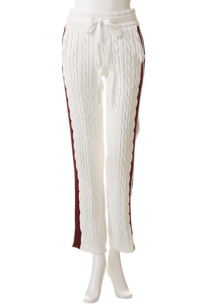 【マディソンブルー/MADISONBLUE】のSIDESTRIPE CABLE PANTS パンツ 人気、トレンドファッション・服の通販 founy(ファニー) 　ファッション　Fashion　レディースファッション　Fashion for Women　パンツ　Pants & Trousers　ストレート　Straight, Straight Cut　スポーティ　Sporty, Casual Athletic　other-2|ID: prp329100004671184 ipo3291000000036528571