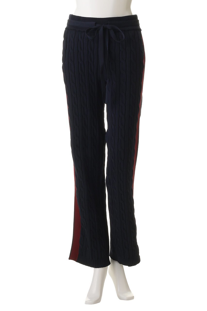 【マディソンブルー/MADISONBLUE】のSIDESTRIPE CABLE PANTS パンツ 大人の最旬トレンドファッション＆コーディネート founy(ファウニー) 　ファッション　Fashion　レディースファッション　Fashion for Women　パンツ　Pants & Trousers　ストレート　Straight, Straight Cut　スポーティ　Sporty, Casual Athletic　other-2|ID: prp329100004671184 ipo3291000000036890664