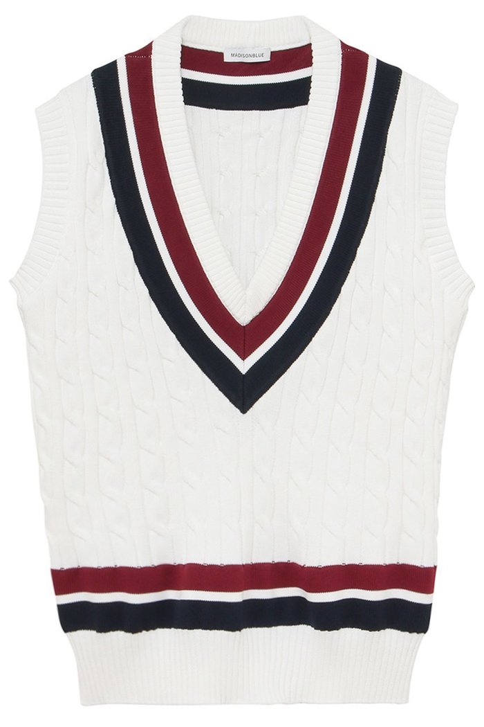 【マディソンブルー/MADISONBLUE】のOVERSIZED TENNIS SWEATER VEST ベスト インテリア・キッズ・メンズ・レディースファッション・服の通販 founy(ファニー) https://founy.com/ ファッション Fashion レディースファッション Fashion for Women アウター Coat / Outerwear Collection レディースジャケット・軽アウター Jackets ジャケット Jacket, Outerwear スポーティ Sporty, Casual Athletic ベスト Vest, Waistcoat 新作・新入荷 New Arrivals / New In 軽量 Lightweight, Ultra Light |ID: prp329100004671185 ipo3291000000033768729