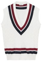 【マディソンブルー/MADISONBLUE】のOVERSIZED TENNIS SWEATER VEST ベスト 人気、トレンドファッション・服の通販 founy(ファニー) ファッション Fashion レディースファッション Fashion for Women アウター Coat / Outerwear Collection レディースジャケット・軽アウター Jackets ジャケット Jacket, Outerwear スポーティ Sporty, Casual Athletic ベスト Vest, Waistcoat 新作・新入荷 New Arrivals / New In 軽量 Lightweight, Ultra Light thumbnail ホワイト|ID: prp329100004671185 ipo3291000000033768730
