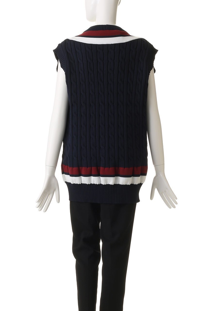 【マディソンブルー/MADISONBLUE】のOVERSIZED TENNIS SWEATER VEST ベスト 人気、トレンドファッション・服の通販 founy(ファニー) 　ファッション　Fashion　レディースファッション　Fashion for Women　アウター　Coat / Outerwear Collection　レディースジャケット・軽アウター　Jackets　ジャケット　Jacket, Outerwear　スポーティ　Sporty, Casual Athletic　ベスト　Vest, Waistcoat　軽量　Lightweight, Ultra Light　other-4|ID: prp329100004671185 ipo3291000000036134371