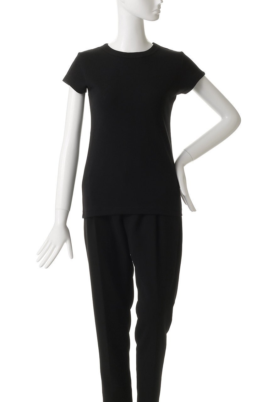 【マディソンブルー/MADISONBLUE】のCREW NECK TEE クルーネックTシャツ 人気、トレンドファッション・服の通販 founy(ファニー) 　ファッション　Fashion　レディースファッション　Fashion for Women　トップス・カットソー　Cut & Sew Tops　シャツ・ブラウス・オフィスカジュアル　Elegant Blouses & Button-Ups　ロングTシャツ・Tシャツ　Longline T-Shirts & Tees　カットソー・ベーシックTシャツ　Cut-and-Sewn Tops / Stretch Tees & Basics　コンパクト　Compact, Small Size　ショート　Short, Short Length　スリーブ　Sleeve, Long Sleeve / Short Sleeve　バランス　Balance, Style Balance　フィット　Fit, Slim Fit　フレンチ　French, French Style　新作・新入荷　New Arrivals / New In　other-2|ID: prp329100004671187 ipo3291000000033768746