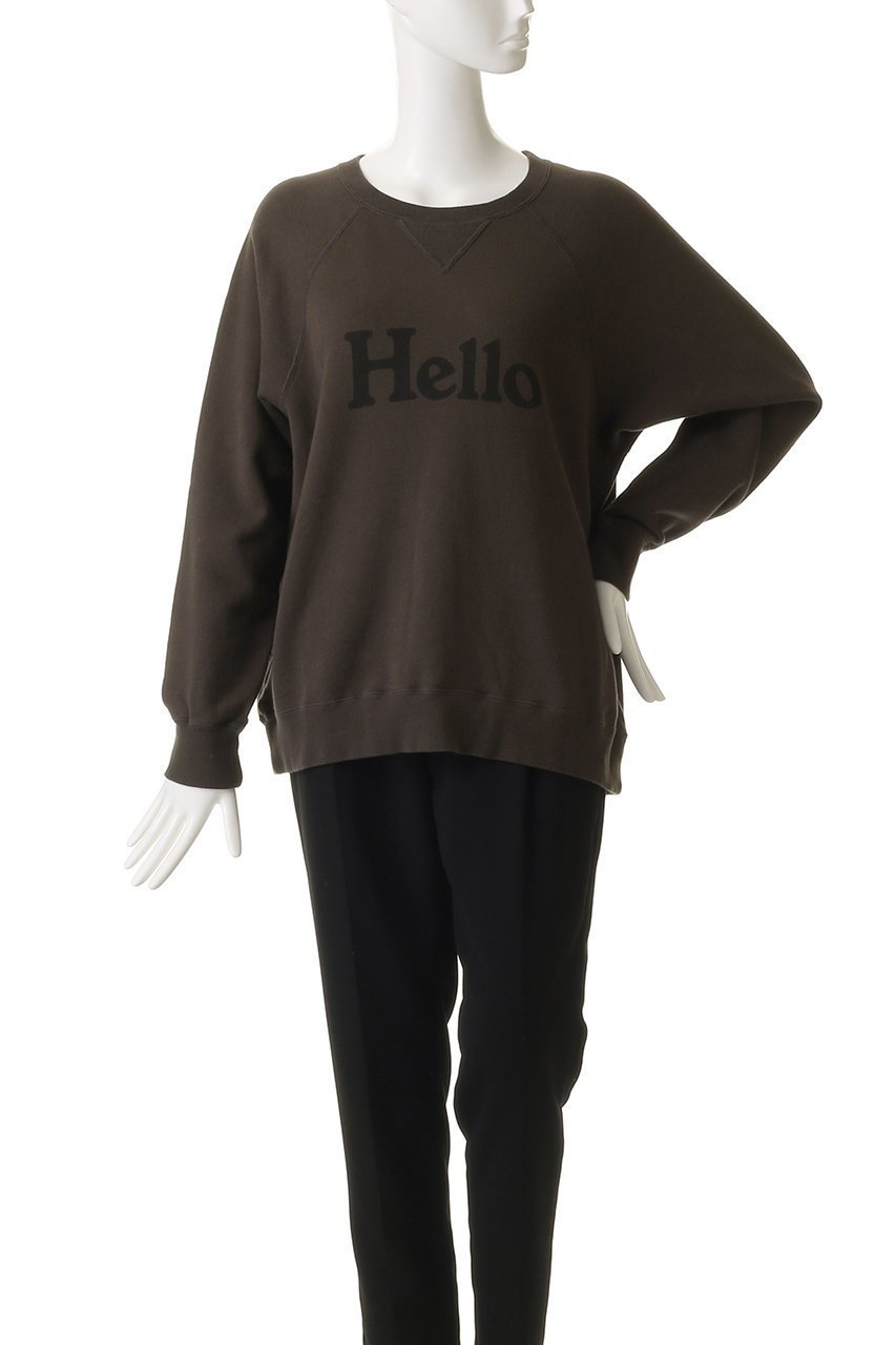 【マディソンブルー/MADISONBLUE】のHELLO SWEAT L/S URAKE DYED ロングスリーブスウェット 人気、トレンドファッション・服の通販 founy(ファニー) 　ファッション　Fashion　レディースファッション　Fashion for Women　トップス・カットソー　Cut & Sew Tops　シャツ・ブラウス・オフィスカジュアル　Elegant Blouses & Button-Ups　レディースパーカー・カジュアルフーディー　Casual Hoodies & Sweatshirts　ロングTシャツ・Tシャツ　Longline T-Shirts & Tees　スウェット・クルーネックトップス　Sweatshirts & Crewnecks / Relaxed Fit Sweat Tops　カットソー・ベーシックTシャツ　Cut-and-Sewn Tops / Stretch Tees & Basics　スウェット / スエット　Sweatshirt, Sweatwear　新作・新入荷　New Arrivals / New In　other-2|ID: prp329100004671188 ipo3291000000033768754