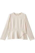 【エムダブリュー/MW】のトリアセテート(H)ペプラム フレアブラウス 人気、トレンドファッション・服の通販 founy(ファニー) ファッション Fashion レディースファッション Fashion for Women トップス・カットソー Cut & Sew Tops シャツ・ブラウス・オフィスカジュアル Elegant Blouses & Button-Ups インナー Innerwear エレガント 上品 Elegant ジャケット Jacket, Outerwear ストレッチ Stretch, Stretchy Fabric スリーブ Sleeve, Long Sleeve / Short Sleeve フレア Flare, Flared ペプラム Peplum, Flared Hem ロング Long, Long-Length thumbnail エクリュ|ID: prp329100004675991 ipo3291000000033787251