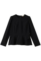【エムダブリュー/MW】のトリアセテート(H)ペプラム フレアブラウス 人気、トレンドファッション・服の通販 founy(ファニー) ファッション Fashion レディースファッション Fashion for Women トップス・カットソー Cut & Sew Tops シャツ・ブラウス・オフィスカジュアル Elegant Blouses & Button-Ups インナー Innerwear エレガント 上品 Elegant ジャケット Jacket, Outerwear ストレッチ Stretch, Stretchy Fabric スリーブ Sleeve, Long Sleeve / Short Sleeve フレア Flare, Flared ペプラム Peplum, Flared Hem ロング Long, Long-Length thumbnail ブラック|ID: prp329100004675991 ipo3291000000033787253