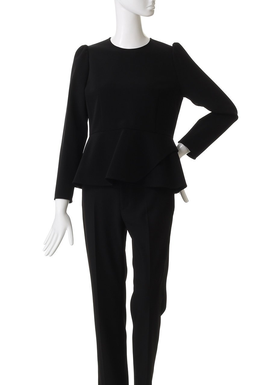 【エムダブリュー/MW】のトリアセテート(H)ペプラム フレアブラウス 人気、トレンドファッション・服の通販 founy(ファニー) 　ファッション　Fashion　レディースファッション　Fashion for Women　トップス・カットソー　Cut & Sew Tops　シャツ・ブラウス・オフィスカジュアル　Elegant Blouses & Button-Ups　インナー　Innerwear　エレガント 上品　Elegant　ジャケット　Jacket, Outerwear　ストレッチ　Stretch, Stretchy Fabric　スリーブ　Sleeve, Long Sleeve / Short Sleeve　フレア　Flare, Flared　ペプラム　Peplum, Flared Hem　ロング　Long, Long-Length　other-2|ID: prp329100004675991 ipo3291000000033787254
