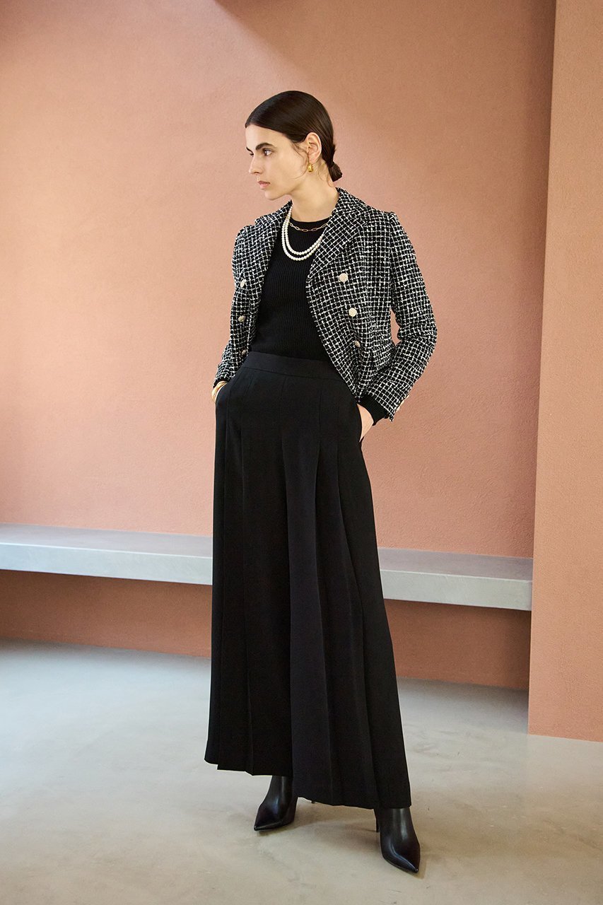 【エムダブリュー/MW】のバックサテン Wタックパンツ 人気、トレンドファッション・服の通販 founy(ファニー) 　ファッション　Fashion　レディースファッション　Fashion for Women　パンツ　Pants & Trousers　バッグ　Bags　なめらか　Smooth, Silky Texture　キュプラ　Cupro, Eco Fabric　サテン　Satin, Glossy Fabric　シンプル　Simple, Minimal　エレガント 上品　Elegant　other-6|ID: prp329100004675993 ipo3291000000036517379