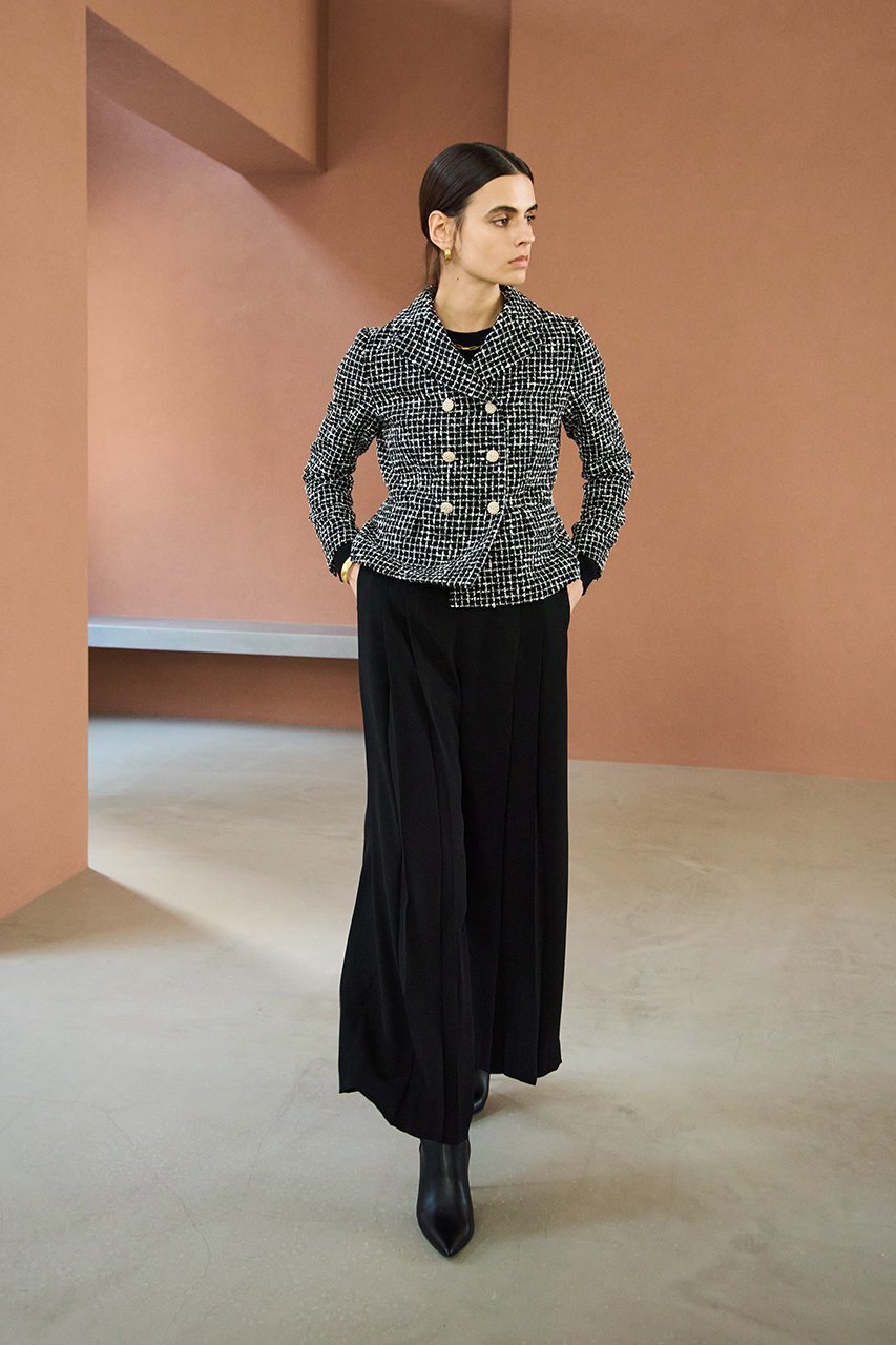 【エムダブリュー/MW】のバックサテン Wタックパンツ 人気、トレンドファッション・服の通販 founy(ファニー) 　ファッション　Fashion　レディースファッション　Fashion for Women　パンツ　Pants & Trousers　バッグ　Bags　なめらか　Smooth, Silky Texture　キュプラ　Cupro, Eco Fabric　サテン　Satin, Glossy Fabric　シンプル　Simple, Minimal　エレガント 上品　Elegant　other-7|ID: prp329100004675993 ipo3291000000036517380