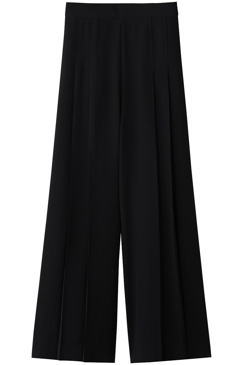 【エムダブリュー/MW】のバックサテン Wタックパンツ 人気、トレンドファッション・服の通販 founy(ファニー) 　ファッション　Fashion　レディースファッション　Fashion for Women　パンツ　Pants & Trousers　バッグ　Bags　なめらか　Smooth, Silky Texture　キュプラ　Cupro, Eco Fabric　サテン　Satin, Glossy Fabric　シンプル　Simple, Minimal　エレガント 上品　Elegant　 other-1|ID: prp329100004675993 ipo3291000000036639523