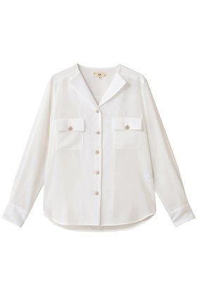 【エムダブリュー/MW】 トリアセテート(D)ドライタッチボイル Vネックブラウス人気、トレンドファッション・服の通販 founy(ファニー) ファッション Fashion レディースファッション Fashion for Women トップス・カットソー Cut & Sew Tops シャツ・ブラウス・オフィスカジュアル Elegant Blouses & Button-Ups Vネックトップス V-Neck Tops / V-Cut Neckline Shirts シンプル Simple, Minimal スリーブ Sleeve, Long Sleeve / Short Sleeve バランス Balance, Style Balance ファブリック Fabric, Textile ロング Long, Long-Length エレガント 上品 Elegant 新作・新入荷 New Arrivals / New In |ID:prp329100004675995
