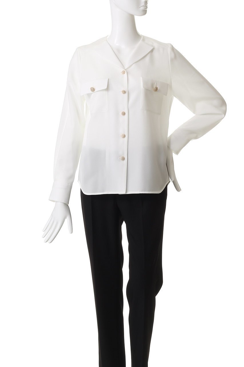 【エムダブリュー/MW】のトリアセテート(D)ドライタッチボイル Vネックブラウス 人気、トレンドファッション・服の通販 founy(ファニー) 　ファッション　Fashion　レディースファッション　Fashion for Women　トップス・カットソー　Cut & Sew Tops　シャツ・ブラウス・オフィスカジュアル　Elegant Blouses & Button-Ups　Vネックトップス　V-Neck Tops / V-Cut Neckline Shirts　シンプル　Simple, Minimal　スリーブ　Sleeve, Long Sleeve / Short Sleeve　バランス　Balance, Style Balance　ファブリック　Fabric, Textile　ロング　Long, Long-Length　エレガント 上品　Elegant　新作・新入荷　New Arrivals / New In　other-2|ID: prp329100004675995 ipo3291000000033787283
