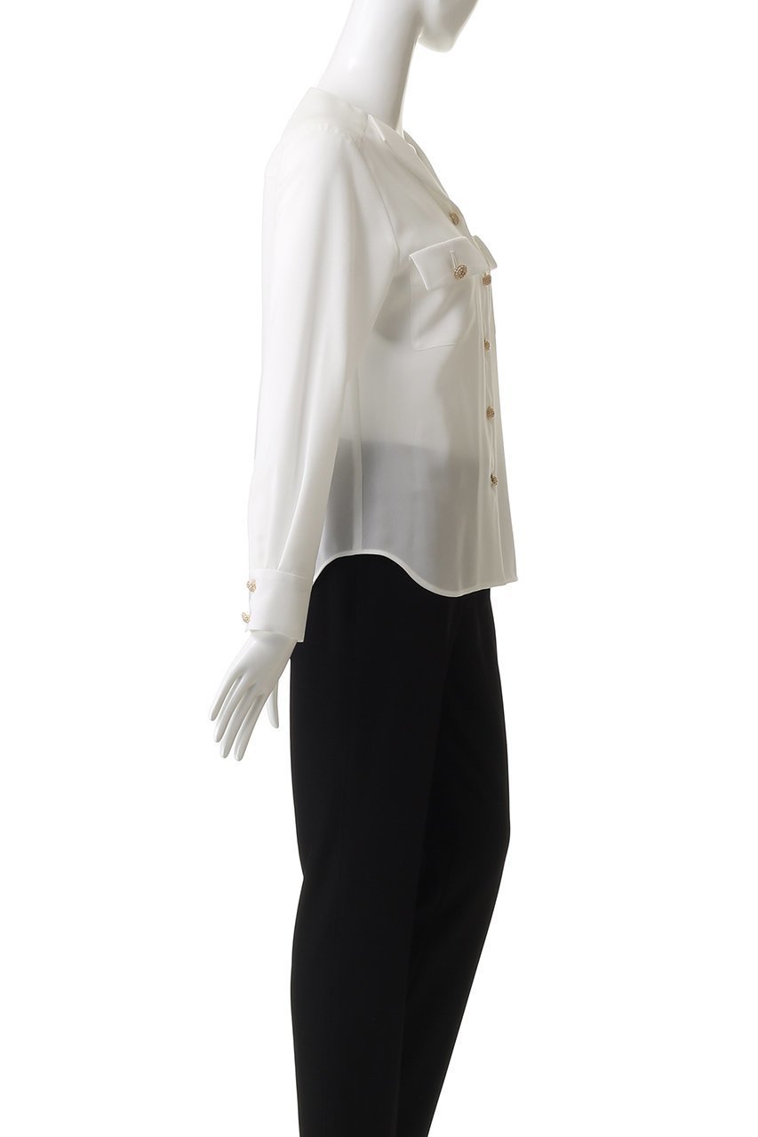 【エムダブリュー/MW】のトリアセテート(D)ドライタッチボイル Vネックブラウス 人気、トレンドファッション・服の通販 founy(ファニー) 　ファッション　Fashion　レディースファッション　Fashion for Women　トップス・カットソー　Cut & Sew Tops　シャツ・ブラウス・オフィスカジュアル　Elegant Blouses & Button-Ups　Vネックトップス　V-Neck Tops / V-Cut Neckline Shirts　シンプル　Simple, Minimal　スリーブ　Sleeve, Long Sleeve / Short Sleeve　バランス　Balance, Style Balance　ファブリック　Fabric, Textile　ロング　Long, Long-Length　エレガント 上品　Elegant　新作・新入荷　New Arrivals / New In　other-3|ID: prp329100004675995 ipo3291000000033787284