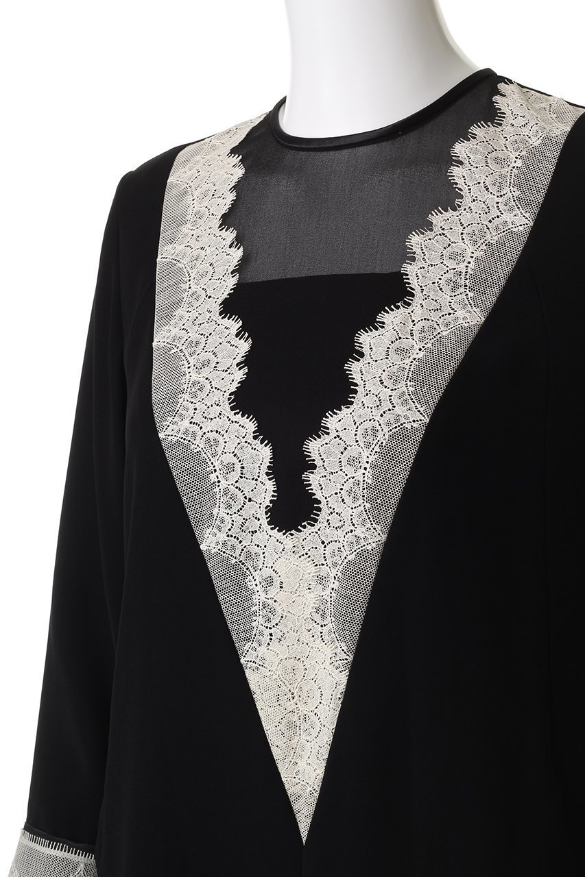 【ロキト/LOKITHO】のレース Vネック チュニック ドレス 人気、トレンドファッション・服の通販 founy(ファニー) ファッション Fashion レディースファッション Fashion for Women ワンピース Dresses フォーマル・パーティードレス・結婚式用ドレス Elegant & Casual Dresses チュニック Tunic Tops & Dresses チュニック Tunic, Long Top ドレス Dress, One-Piece レース Lace, Lace Fabric エレガント 上品 Elegant other-5|ID: prp329100004675998 ipo3291000000035742583