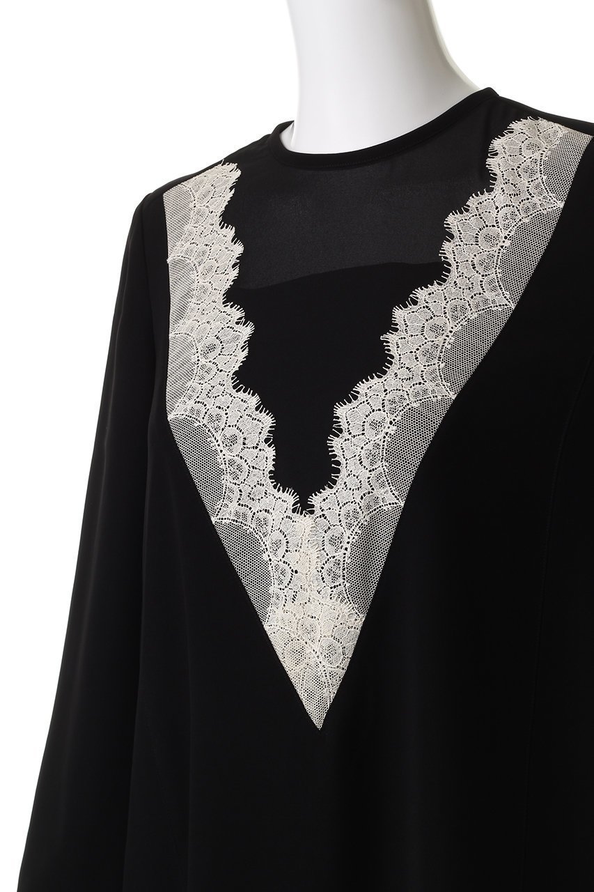 【ロキト/LOKITHO】のレース Vネック チュニック ドレス 人気、トレンドファッション・服の通販 founy(ファニー) ファッション Fashion レディースファッション Fashion for Women ワンピース Dresses フォーマル・パーティードレス・結婚式用ドレス Elegant & Casual Dresses チュニック Tunic Tops & Dresses オケージョン Occasion Wear チュニック Tunic, Long Top ドレス Dress, One-Piece フレア Flare, Flared マキシ Maxi, Full Length レース Lace, Lace Fabric エレガント 上品 Elegant other-5|ID: prp329100004675999 ipo3291000000035831116