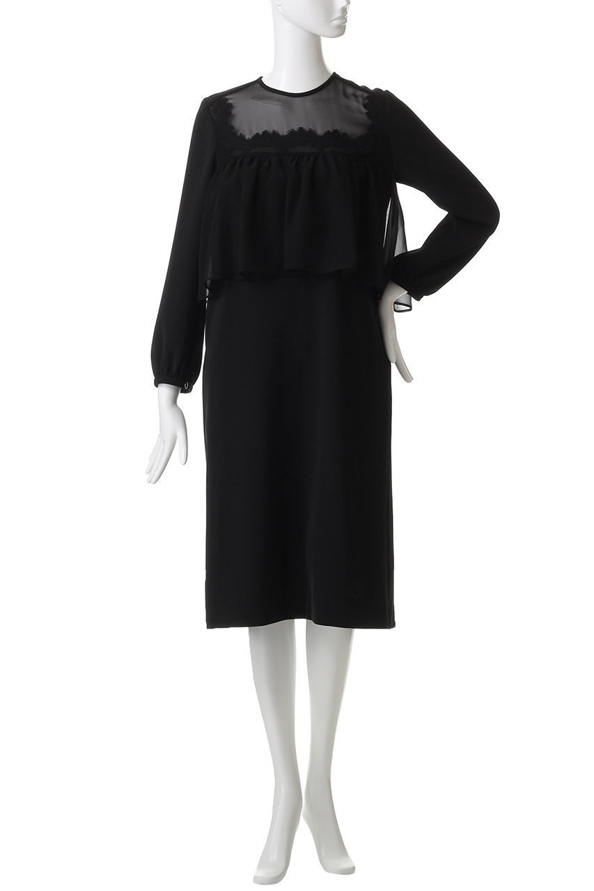 【ロキト/LOKITHO】のナロー エンブロイダリー フィルド ドレス 人気、トレンドファッション・服の通販 founy(ファニー) ファッション Fashion レディースファッション Fashion for Women ワンピース Dresses フォーマル・パーティードレス・結婚式用ドレス Elegant & Casual Dresses チュニック Tunic Tops & Dresses エンブロイダリー Embroidery Design チュニック Tunic, Long Top デコルテ Décolleté, Neckline ドレス Dress, One-Piece パーティ Party, Party Style レース Lace, Lace Fabric ロング Long, Long-Length 結婚式 Wedding other-2|ID: prp329100004676000 ipo3291000000035742597