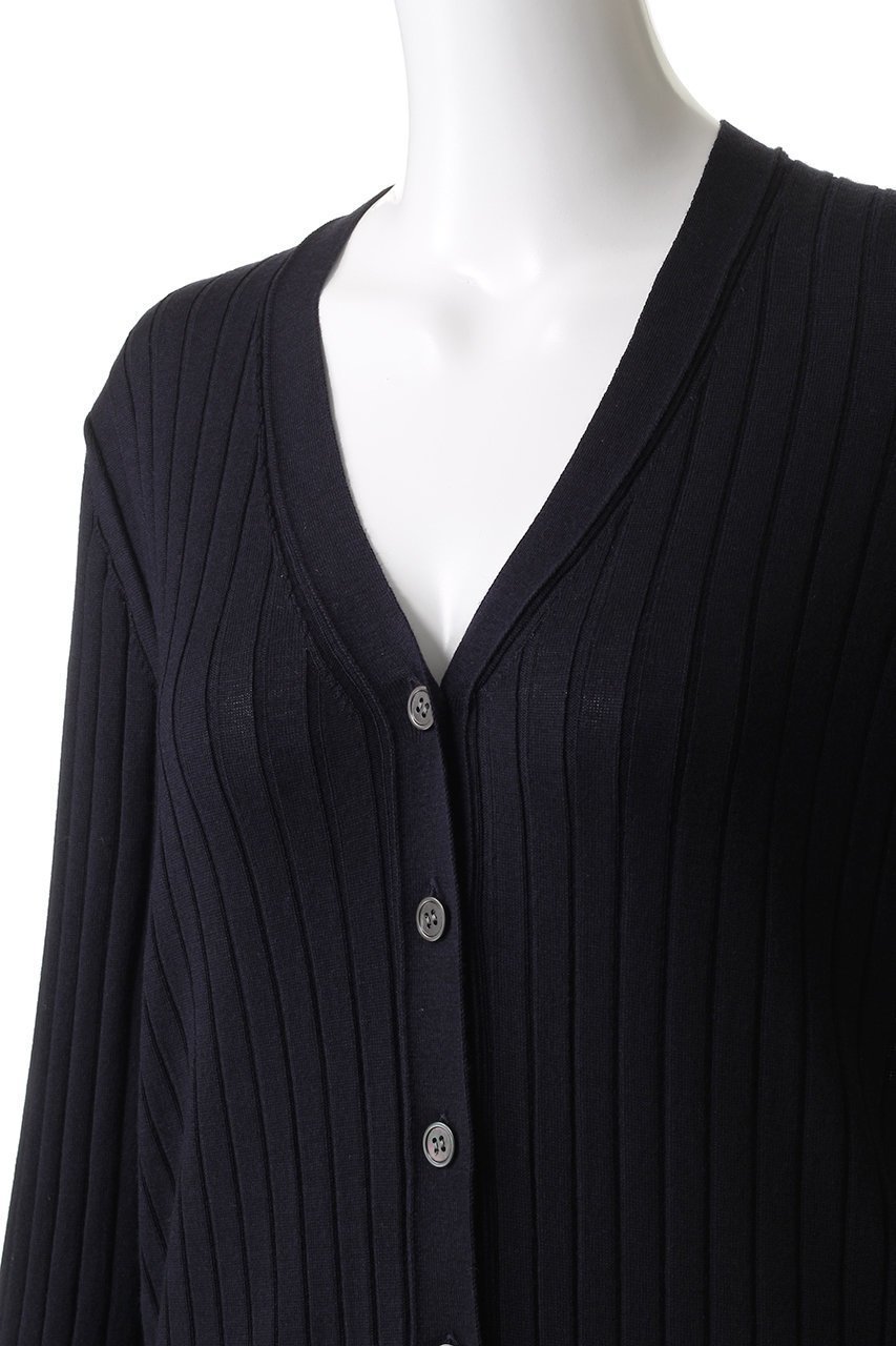 【スローン/SLOANE】の18Gワイドリブ エクストラファインメリノウール×シルク Vネックカーディガン 人気、トレンドファッション・服の通販 founy(ファニー) ファッション Fashion レディースファッション Fashion for Women トップス・カットソー Cut & Sew Tops ニット Knit Tops & Sweaters カーディガン・羽織り Layered Style Cardigans Vネックトップス V-Neck Tops / V-Cut Neckline Shirts カーディガン Cardigan, Knitwear シルク Silk, 100% Silk ワイドリブ Wide Rib, Wide Ribbed Knit other-5|ID: prp329100004676005 ipo3291000000035969722