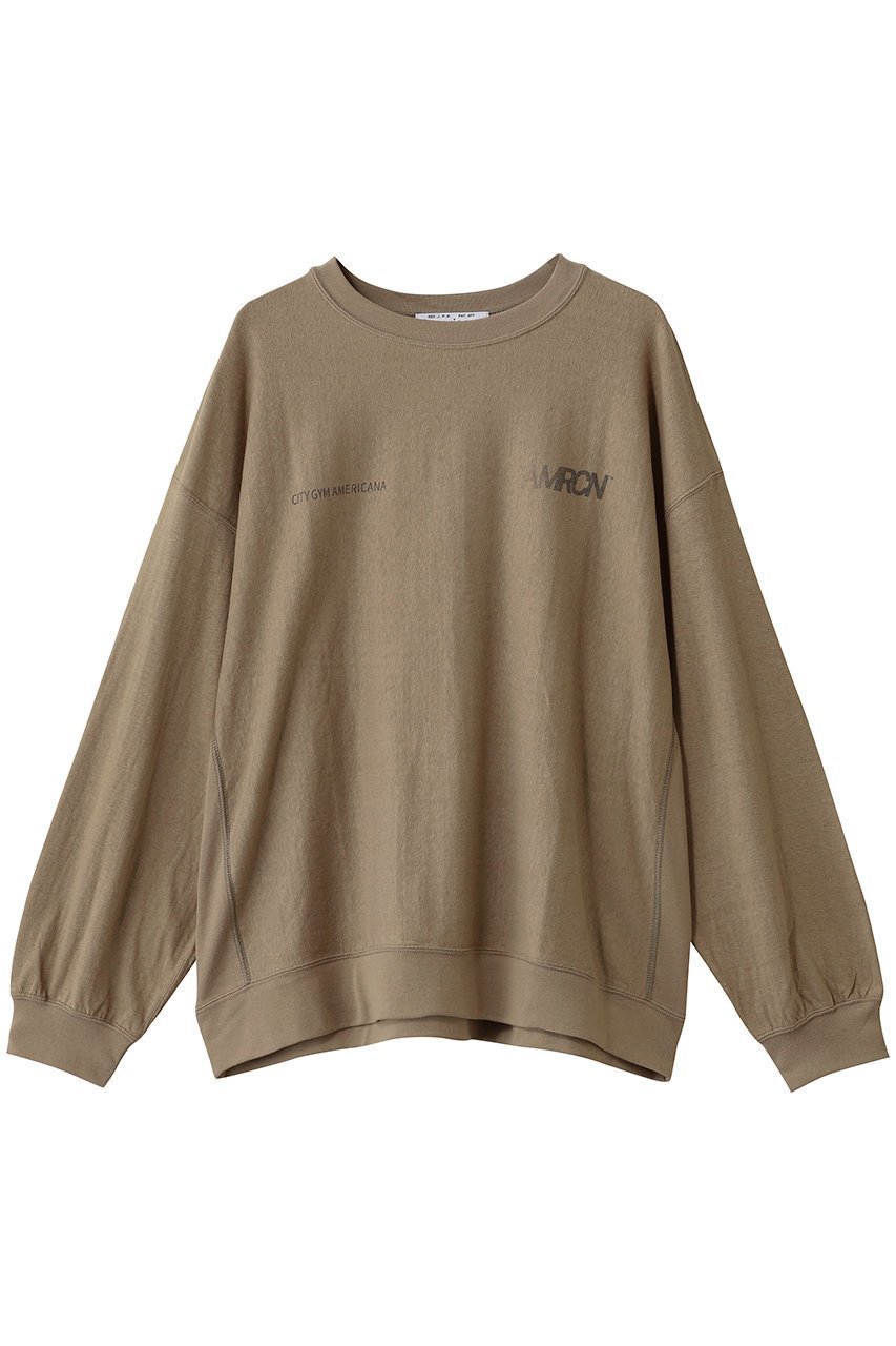 【アメリカーナ/Americana】のリヴァースウィーブロングスリーブTシャツ インテリア・キッズ・メンズ・レディースファッション・服の通販 founy(ファニー) 　ファッション　Fashion　レディースファッション　Fashion for Women　トップス・カットソー　Cut & Sew Tops　シャツ・ブラウス・オフィスカジュアル　Elegant Blouses & Button-Ups　ロングTシャツ・Tシャツ　Longline T-Shirts & Tees　カットソー・ベーシックTシャツ　Cut-and-Sewn Tops / Stretch Tees & Basics　スリーブ　Sleeve, Long Sleeve / Short Sleeve　トレンド　Trend, Trending Now　ロング　Long, Long-Length　新作・新入荷　New Arrivals / New In　ベージュ|ID: prp329100004676009 ipo3291000000033787389