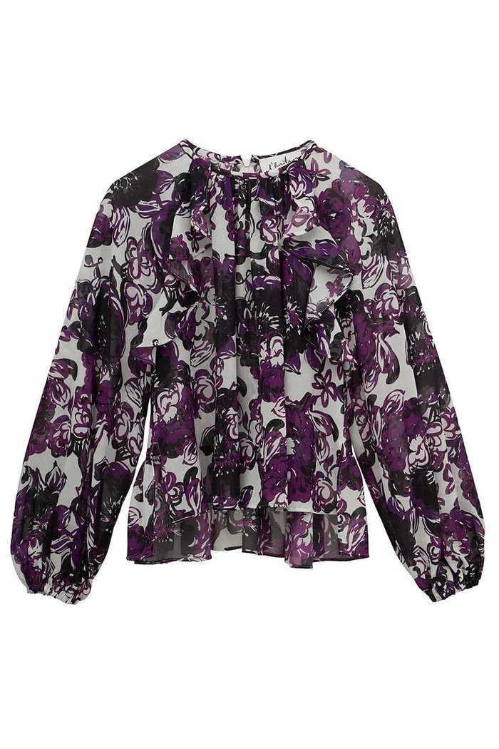 【マルティニーク/martinique】の【l heritage martinique】ガーデンフラワープリントブラウス(セットアップ可) インテリア・キッズ・メンズ・レディースファッション・服の通販 founy(ファニー) https://founy.com/ ファッション Fashion レディースファッション Fashion for Women トップス・カットソー Cut & Sew Tops シャツ・ブラウス・オフィスカジュアル Elegant Blouses & Button-Ups 花柄・フラワープリント・モチーフ Floral Prints & Motifs / Flower Pattern Tops ガーデン Garden, Gardening コンパクト Compact, Small Size ジョーゼット Georgette, Semi-Sheer Fabric スリーブ Sleeve, Long Sleeve / Short Sleeve セットアップ Set-Up, Coordinated Outfit バランス Balance, Style Balance パープル Purple, Violet フェミニン Feminine, Girly フラワー Flower, Floral プリント Print, Printed Pattern ペプラム Peplum, Flared Hem ボトム Bottoms, Lower Wear ミックス Mix, Mixed Style モダン Modern, Contemporary ラッフル Ruffle, Frill ロング Long, Long-Length 再入荷 Restock / Back in Stock おすすめ Recommended / Our Picks |ID: prp329100004676010 ipo3291000000036065517