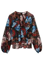 【マルティニーク/martinique】の【l heritage martinique】ガーデンフラワープリントブラウス(セットアップ可) ブラック|ID: prp329100004676010 ipo3291000000036065519