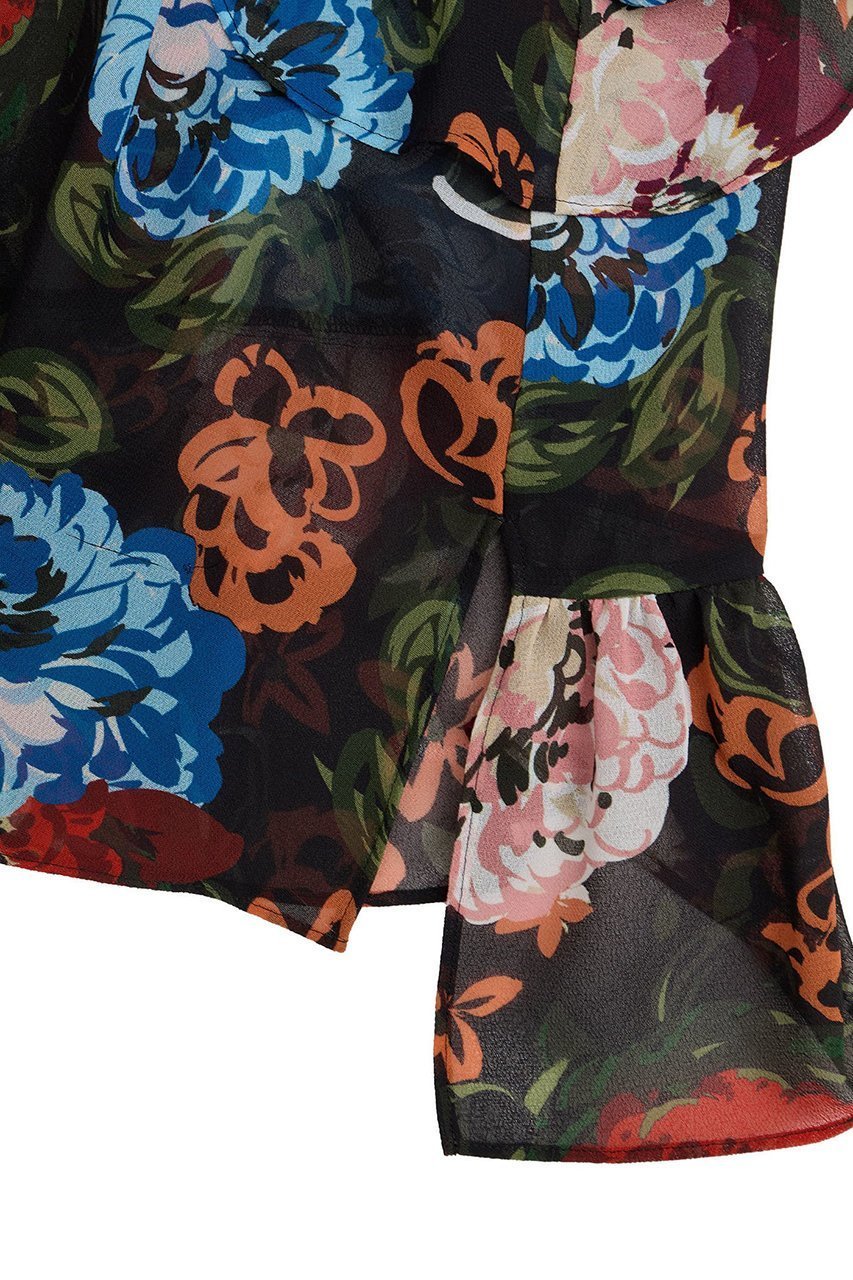 【マルティニーク/martinique】の【l heritage martinique】ガーデンフラワープリントブラウス(セットアップ可) 人気、トレンドファッション・服の通販 founy(ファニー) 　ファッション　Fashion　レディースファッション　Fashion for Women　トップス・カットソー　Cut & Sew Tops　シャツ・ブラウス・オフィスカジュアル　Elegant Blouses & Button-Ups　花柄・フラワープリント・モチーフ　Floral Prints & Motifs / Flower Pattern Tops　ガーデン　Garden, Gardening　コンパクト　Compact, Small Size　ジョーゼット　Georgette, Semi-Sheer Fabric　スリーブ　Sleeve, Long Sleeve / Short Sleeve　セットアップ　Set-Up, Coordinated Outfit　バランス　Balance, Style Balance　パープル　Purple, Violet　フェミニン　Feminine, Girly　フラワー　Flower, Floral　プリント　Print, Printed Pattern　ペプラム　Peplum, Flared Hem　ボトム　Bottoms, Lower Wear　ミックス　Mix, Mixed Style　モダン　Modern, Contemporary　ラッフル　Ruffle, Frill　ロング　Long, Long-Length　再入荷　Restock / Back in Stock　おすすめ　Recommended / Our Picks　other-8|ID: prp329100004676010 ipo3291000000036065526