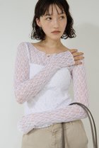 【ガリャルダガランテ/GALLARDAGALANTE】の【La nature linge】NEWレースカットソー ホワイト|ID:prp329100004676011