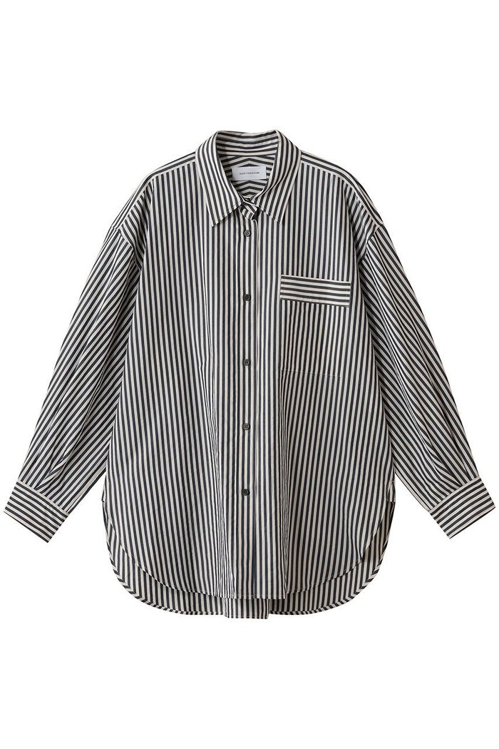 【ガリャルダガランテ/GALLARDAGALANTE】の【HERITANOVUM】ロンドンストライプオーバーシャツ インテリア・キッズ・メンズ・レディースファッション・服の通販 founy(ファニー) https://founy.com/ ファッション Fashion レディースファッション Fashion for Women トップス・カットソー Cut & Sew Tops シャツ・ブラウス・オフィスカジュアル Elegant Blouses & Button-Ups ショート Short, Short Length ジャケット Jacket, Outerwear ストライプ Stripe, Striped Pattern スリーブ Sleeve, Long Sleeve / Short Sleeve タートルネック Turtleneck, High Neck ロング Long, Long-Length ロンドン London Style, British Inspired ワイド Wide, Wide Fit 冬 Winter / This Winter 定番 Standard, Basic Item 秋 Autumn A/W・秋冬 Autumn/Winter |ID: prp329100004676012 ipo3291000000035742675