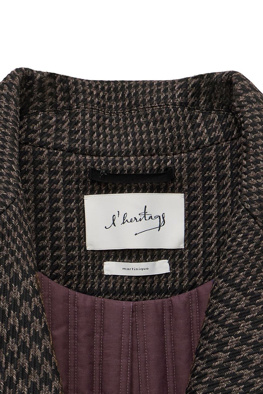 【マルティニーク/martinique】の【l heritage martinique】ビッググレンチェックガウンコート 人気、トレンドファッション・服の通販 founy(ファニー) 　ファッション　Fashion　レディースファッション　Fashion for Women　アウター　Coat / Outerwear Collection　コート・ロングコート・ピーコート　Long Coats, Peacoats & More　2025年　2025　2025-2026秋冬・A/W　Autumn/Winter 2025–26 AW25–26　おすすめ　Recommended / Our Picks　ガウン　Gown, Robe　キルト　Quilt, Quilted Fabric　チェック　Check, Plaid, Tartan　ロング　Long, Long-Length　定番　Standard, Basic Item　other-5|ID: prp329100004676014 ipo3291000000036065542