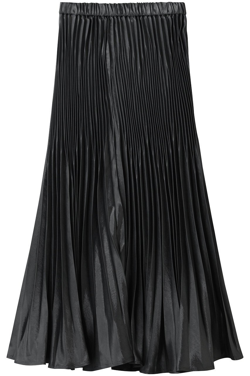 【エリオポール/heliopole】のシャイニーツイルプリーツスカート インテリア・キッズ・メンズ・レディースファッション・服の通販 founy(ファニー) 　ファッション　Fashion　レディースファッション　Fashion for Women　スカート　Skirts　プリーツスカート / 上品フェミニンスタイル　Pleated Skirts　ロングスカート　Long Skirts / Maxi & Midi Skirts　ツイル　Twist, Twisted Detail　ドレープ　Drape, Draping Fabric　パーティ　Party, Party Style　プリーツ　Pleats, Pleated　マーメイド　Mermaid, Fishtail Silhouette　ロング　Long, Long-Length　チャコールグレー|ID: prp329100004676019 ipo3291000000035677393