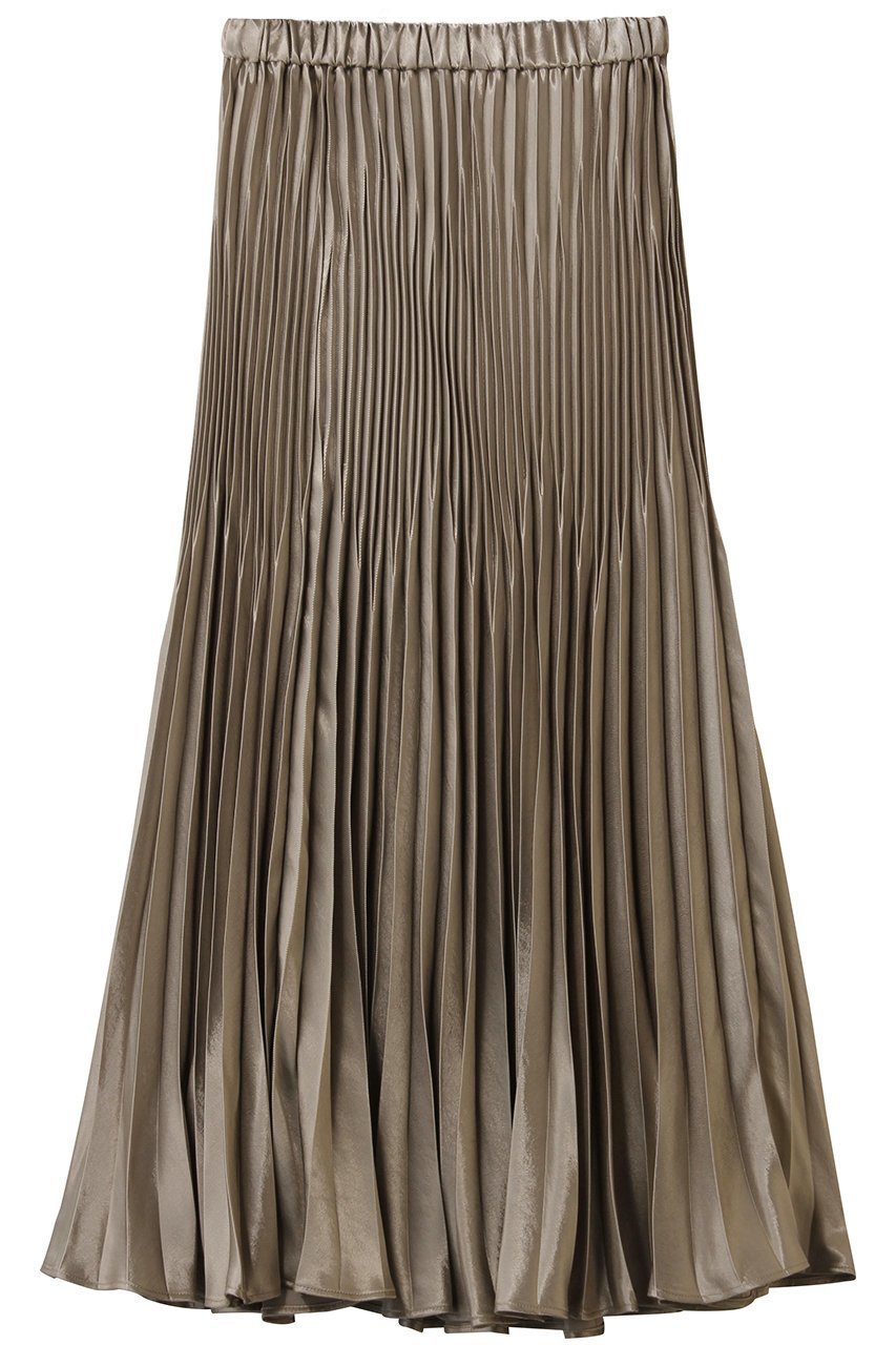 【エリオポール/heliopole】のシャイニーツイルプリーツスカート インテリア・キッズ・メンズ・レディースファッション・服の通販 founy(ファニー) 　ファッション　Fashion　レディースファッション　Fashion for Women　スカート　Skirts　プリーツスカート / 上品フェミニンスタイル　Pleated Skirts　ロングスカート　Long Skirts / Maxi & Midi Skirts　ツイル　Twist, Twisted Detail　ドレープ　Drape, Draping Fabric　パーティ　Party, Party Style　プリーツ　Pleats, Pleated　マーメイド　Mermaid, Fishtail Silhouette　ロング　Long, Long-Length　ブラウン|ID: prp329100004676019 ipo3291000000035677395