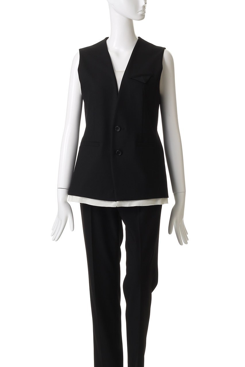 【エリオポール/heliopole】のthe ELLISON ベスト 人気、トレンドファッション・服の通販 founy(ファニー) ファッション Fashion レディースファッション Fashion for Women アウター Coat / Outerwear Collection レディースジャケット・軽アウター Jackets ジャケット Jacket, Outerwear ストレッチ Stretch, Stretchy Fabric スリット Slit, Slit Detail トライアングル Triangle, Triangular Shape フラップ Flap, Flap Pocket ベスト Vest, Waistcoat ポケット Pocket, Pocket Detail 定番 Standard, Basic Item other-2|ID: prp329100004676022 ipo3291000000035298544