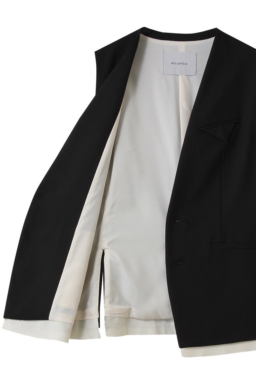 【エリオポール/heliopole】のthe ELLISON ベスト 人気、トレンドファッション・服の通販 founy(ファニー) 　ファッション　Fashion　レディースファッション　Fashion for Women　アウター　Coat / Outerwear Collection　レディースジャケット・軽アウター　Jackets　ジャケット　Jacket, Outerwear　ストレッチ　Stretch, Stretchy Fabric　スリット　Slit, Slit Detail　トライアングル　Triangle, Triangular Shape　フラップ　Flap, Flap Pocket　ベスト　Vest, Waistcoat　ポケット　Pocket, Pocket Detail　定番　Standard, Basic Item　other-6|ID: prp329100004676022 ipo3291000000035475578