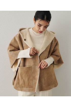 【ウィムガゼット/Whim Gazette】 ムートンポンチョ人気、トレンドファッション・服の通販 founy(ファニー) ファッション Fashion レディースファッション Fashion for Women アウター Coat / Outerwear Collection コート・ロングコート・ピーコート Long Coats, Peacoats & More ポンチョ・ケープコート Ponchos & Capes ショート Short, Short Length ストレート Straight, Straight Cut ポンチョ Poncho, Cape Style ムートン Shearling, Mouton 新作・新入荷 New Arrivals / New In |ID:prp329100004676024