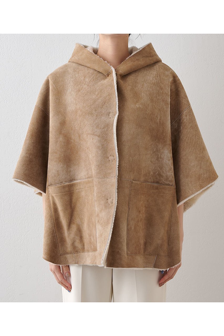 【ウィムガゼット/Whim Gazette】のムートンポンチョ 人気、トレンドファッション・服の通販 founy(ファニー) 　ファッション　Fashion　レディースファッション　Fashion for Women　アウター　Coat / Outerwear Collection　コート・ロングコート・ピーコート　Long Coats, Peacoats & More　ポンチョ・ケープコート　Ponchos & Capes　ショート　Short, Short Length　ストレート　Straight, Straight Cut　ポンチョ　Poncho, Cape Style　ムートン　Shearling, Mouton　新作・新入荷　New Arrivals / New In　other-5|ID: prp329100004676024 ipo3291000000033787570