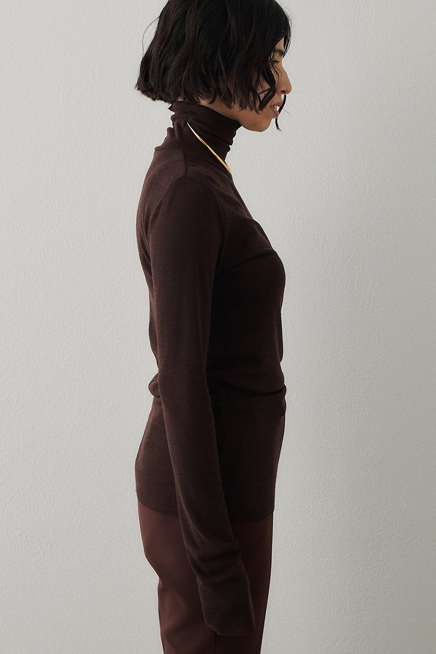 【ウィムガゼット/Whim Gazette】のウール混カットタートルプルオーバー 人気、トレンドファッション・服の通販 founy(ファニー) 　ファッション　Fashion　レディースファッション　Fashion for Women　トップス・カットソー　Cut & Sew Tops　ニット　Knit Tops & Sweaters　カジュアルプルオーバー・ニットトップス　Pullovers & Knit Tops / Casual Pullovers　シアー　Sheer, See-Through　シンプル　Simple, Minimal　スタンダード　Standard, Basic　ストレッチ　Stretch, Stretchy Fabric　タートルネック　Turtleneck, High Neck　新作・新入荷　New Arrivals / New In　A/W・秋冬　Autumn/Winter　other-3|ID: prp329100004676026 ipo3291000000033787600