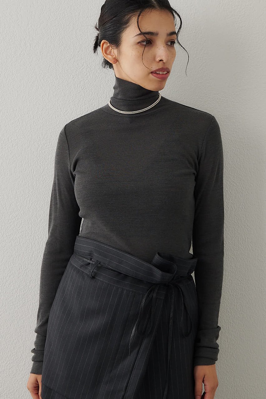 【ウィムガゼット/Whim Gazette】のウール混カットタートルプルオーバー 人気、トレンドファッション・服の通販 founy(ファニー) 　ファッション　Fashion　レディースファッション　Fashion for Women　トップス・カットソー　Cut & Sew Tops　ニット　Knit Tops & Sweaters　カジュアルプルオーバー・ニットトップス　Pullovers & Knit Tops / Casual Pullovers　シアー　Sheer, See-Through　シンプル　Simple, Minimal　スタンダード　Standard, Basic　ストレッチ　Stretch, Stretchy Fabric　タートルネック　Turtleneck, High Neck　再入荷　Restock / Back in Stock　A/W・秋冬　Autumn/Winter　other-5|ID: prp329100004676026 ipo3291000000035298568