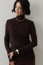 【ウィムガゼット/Whim Gazette】のウール混カットタートルプルオーバー ブラウン|ID:prp329100004676026