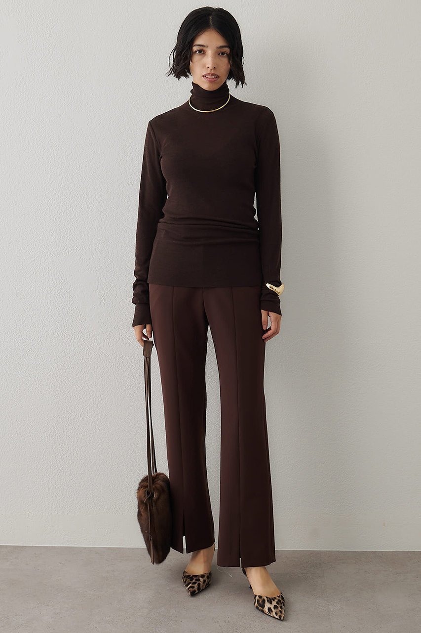 【ウィムガゼット/Whim Gazette】のウール混カットタートルプルオーバー 人気、トレンドファッション・服の通販 founy(ファニー) 　ファッション　Fashion　レディースファッション　Fashion for Women　トップス・カットソー　Cut & Sew Tops　ニット　Knit Tops & Sweaters　カジュアルプルオーバー・ニットトップス　Pullovers & Knit Tops / Casual Pullovers　シアー　Sheer, See-Through　シンプル　Simple, Minimal　スタンダード　Standard, Basic　ストレッチ　Stretch, Stretchy Fabric　タートルネック　Turtleneck, High Neck　A/W・秋冬　Autumn/Winter　other-4|ID: prp329100004676026 ipo3291000000035858764