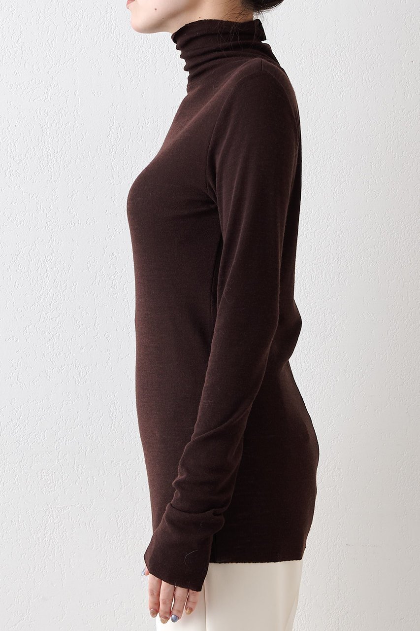 【ウィムガゼット/Whim Gazette】のウール混カットタートルプルオーバー 人気、トレンドファッション・服の通販 founy(ファニー) 　ファッション　Fashion　レディースファッション　Fashion for Women　トップス・カットソー　Cut & Sew Tops　ニット　Knit Tops & Sweaters　カジュアルプルオーバー・ニットトップス　Pullovers & Knit Tops / Casual Pullovers　シアー　Sheer, See-Through　シンプル　Simple, Minimal　スタンダード　Standard, Basic　ストレッチ　Stretch, Stretchy Fabric　タートルネック　Turtleneck, High Neck　A/W・秋冬　Autumn/Winter　other-6|ID: prp329100004676026 ipo3291000000035858766