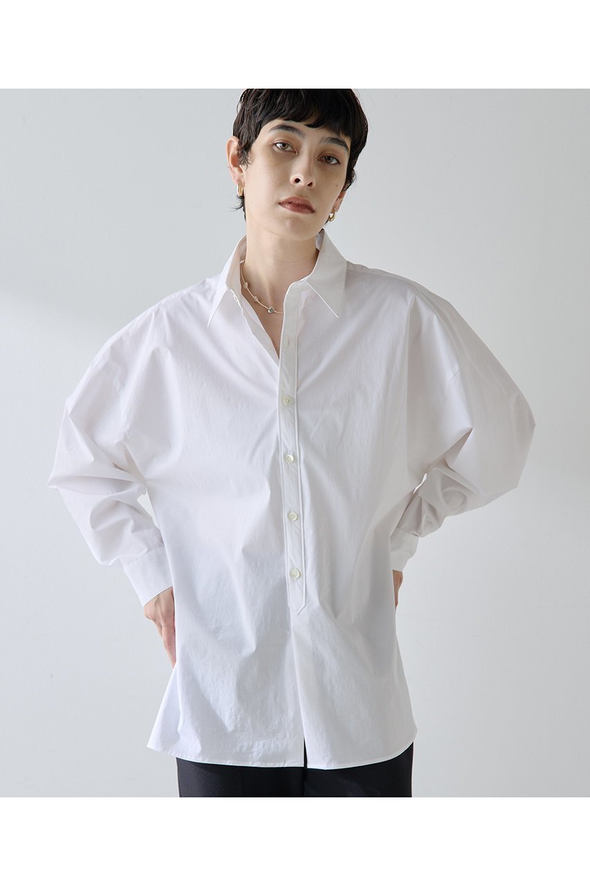 【ウィムガゼット/Whim Gazette】のドルマンシャツ 人気、トレンドファッション・服の通販 founy(ファニー) 　ファッション　Fashion　レディースファッション　Fashion for Women　トップス・カットソー　Cut & Sew Tops　シャツ・ブラウス・オフィスカジュアル　Elegant Blouses & Button-Ups　ストレッチ　Stretch, Stretchy Fabric　スリーブ　Sleeve, Long Sleeve / Short Sleeve　タイプライター　Typewriter Fabric, Crisp Cotton　トレンド　Trend, Trending Now　フォルム　Silhouette, Form　ロング　Long, Long-Length　エレガント 上品　Elegant　新作・新入荷　New Arrivals / New In　 other-1|ID: prp329100004676028 ipo3291000000033787608