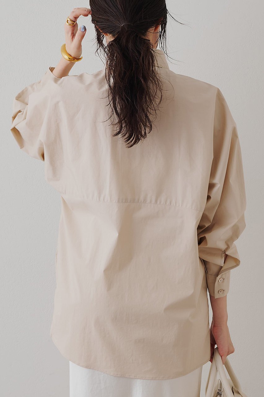 【ウィムガゼット/Whim Gazette】のドルマンシャツ 人気、トレンドファッション・服の通販 founy(ファニー) 　ファッション　Fashion　レディースファッション　Fashion for Women　トップス・カットソー　Cut & Sew Tops　シャツ・ブラウス・オフィスカジュアル　Elegant Blouses & Button-Ups　ストレッチ　Stretch, Stretchy Fabric　スリーブ　Sleeve, Long Sleeve / Short Sleeve　タイプライター　Typewriter Fabric, Crisp Cotton　トレンド　Trend, Trending Now　フォルム　Silhouette, Form　ロング　Long, Long-Length　エレガント 上品　Elegant　新作・新入荷　New Arrivals / New In　other-3|ID: prp329100004676028 ipo3291000000033787617