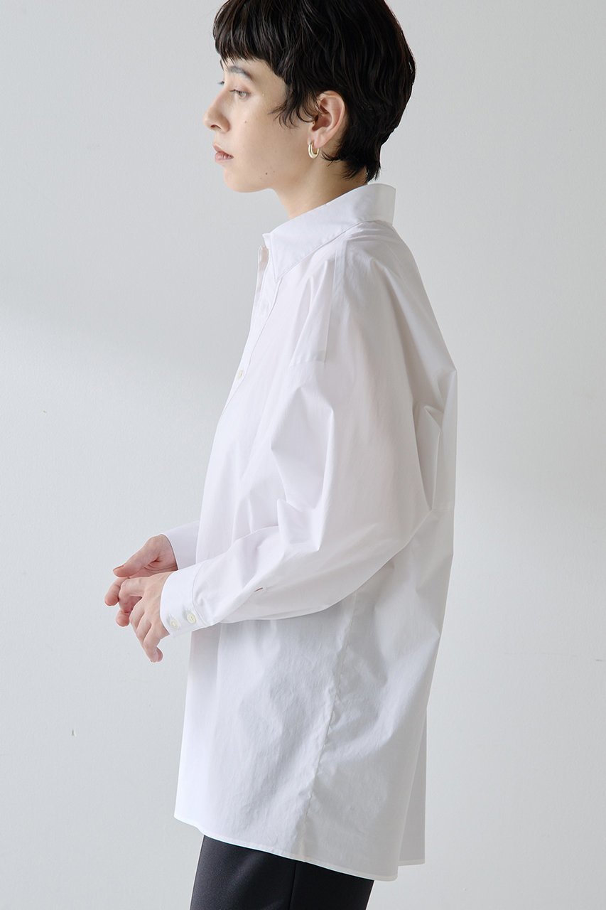 【ウィムガゼット/Whim Gazette】のドルマンシャツ 人気、トレンドファッション・服の通販 founy(ファニー) 　ファッション　Fashion　レディースファッション　Fashion for Women　トップス・カットソー　Cut & Sew Tops　シャツ・ブラウス・オフィスカジュアル　Elegant Blouses & Button-Ups　ストレッチ　Stretch, Stretchy Fabric　スリーブ　Sleeve, Long Sleeve / Short Sleeve　タイプライター　Typewriter Fabric, Crisp Cotton　トレンド　Trend, Trending Now　フォルム　Silhouette, Form　ロング　Long, Long-Length　エレガント 上品　Elegant　other-2|ID: prp329100004676028 ipo3291000000035687786