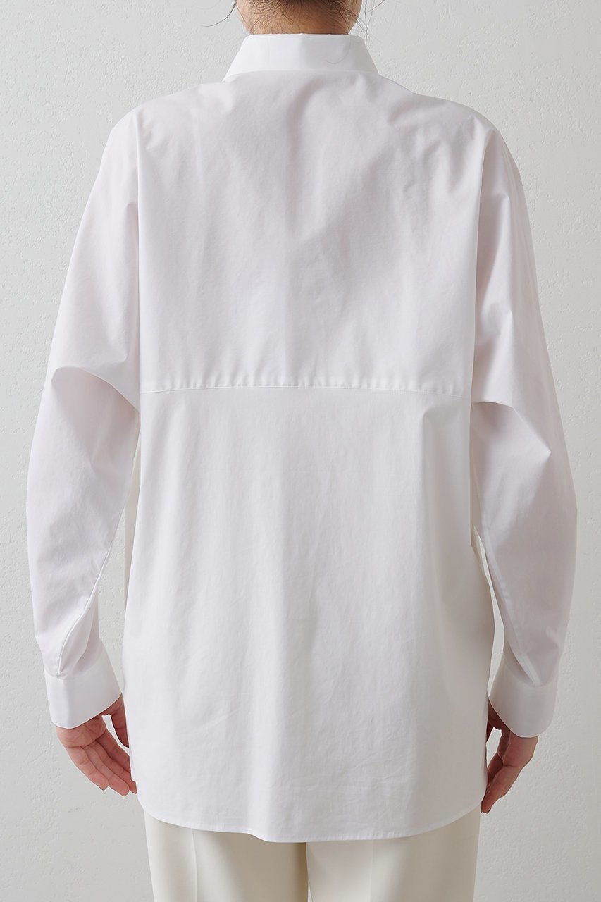 【ウィムガゼット/Whim Gazette】のドルマンシャツ 人気、トレンドファッション・服の通販 founy(ファニー) 　ファッション　Fashion　レディースファッション　Fashion for Women　トップス・カットソー　Cut & Sew Tops　シャツ・ブラウス・オフィスカジュアル　Elegant Blouses & Button-Ups　ストレッチ　Stretch, Stretchy Fabric　スリーブ　Sleeve, Long Sleeve / Short Sleeve　タイプライター　Typewriter Fabric, Crisp Cotton　トレンド　Trend, Trending Now　フォルム　Silhouette, Form　ロング　Long, Long-Length　エレガント 上品　Elegant　other-7|ID: prp329100004676028 ipo3291000000035687791