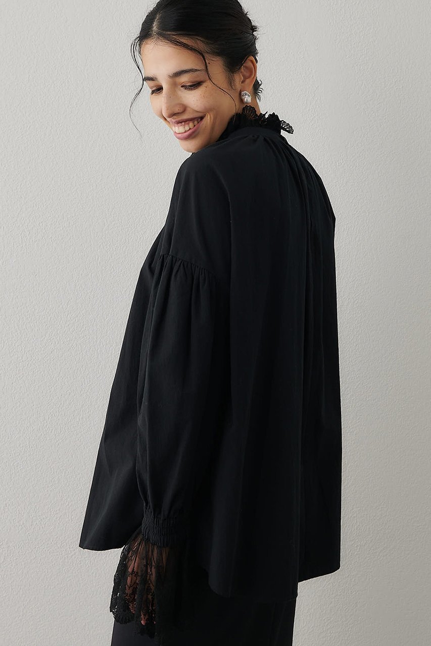 【ウィムガゼット/Whim Gazette】のレースギャザーブラウス 人気、トレンドファッション・服の通販 founy(ファニー) 　ファッション　Fashion　レディースファッション　Fashion for Women　トップス・カットソー　Cut & Sew Tops　シャツ・ブラウス・オフィスカジュアル　Elegant Blouses & Button-Ups　おすすめ　Recommended / Our Picks　インナー　Innerwear　エレガント 上品　Elegant　ギャザー　Gathered, Ruffled　クラシック　Classic, Timeless Style　ジャケット　Jacket, Outerwear　スリーブ　Sleeve, Long Sleeve / Short Sleeve　ドッキング　Docking, Mixed Material　レース　Lace, Lace Fabric　ロング　Long, Long-Length　ヴィンテージ　Vintage Style　新作・新入荷　New Arrivals / New In　other-2|ID: prp329100004676029 ipo3291000000033787627