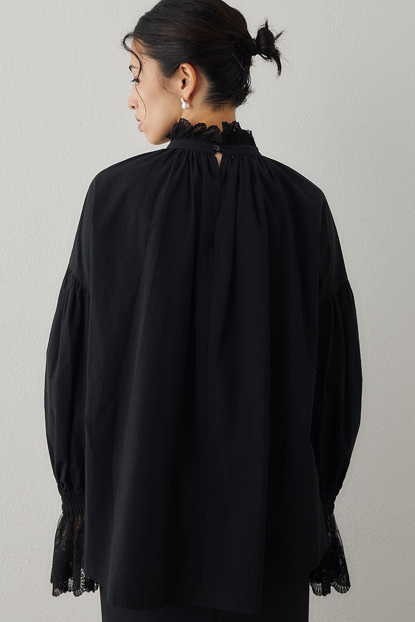 【ウィムガゼット/Whim Gazette】のレースギャザーブラウス 人気、トレンドファッション・服の通販 founy(ファニー) 　ファッション　Fashion　レディースファッション　Fashion for Women　トップス・カットソー　Cut & Sew Tops　シャツ・ブラウス・オフィスカジュアル　Elegant Blouses & Button-Ups　おすすめ　Recommended / Our Picks　インナー　Innerwear　エレガント 上品　Elegant　ギャザー　Gathered, Ruffled　クラシック　Classic, Timeless Style　ジャケット　Jacket, Outerwear　スリーブ　Sleeve, Long Sleeve / Short Sleeve　ドッキング　Docking, Mixed Material　レース　Lace, Lace Fabric　ロング　Long, Long-Length　ヴィンテージ　Vintage Style　新作・新入荷　New Arrivals / New In　other-3|ID: prp329100004676029 ipo3291000000033787629