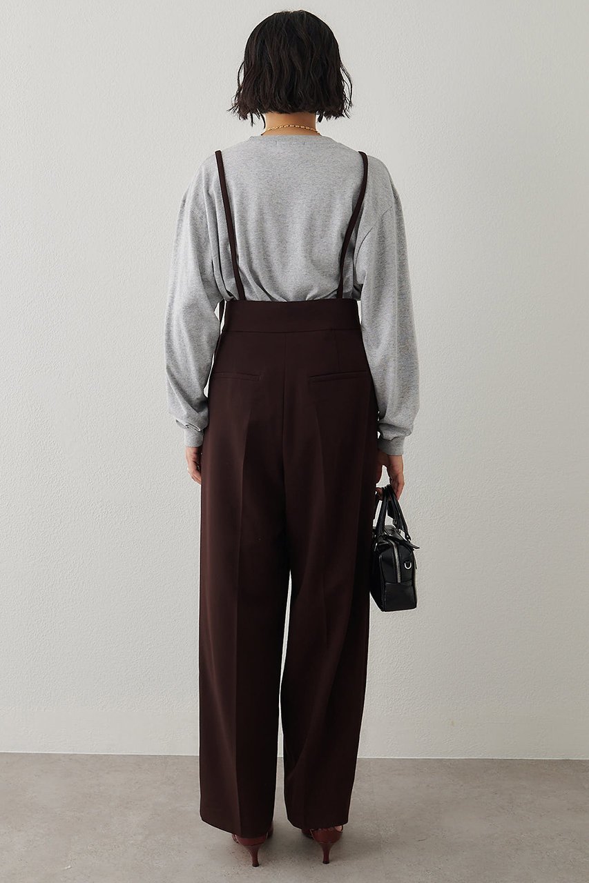 【ウィムガゼット/Whim Gazette】のハイウエストサスペンダーパンツ 人気、トレンドファッション・服の通販 founy(ファニー) 　ファッション　Fashion　レディースファッション　Fashion for Women　パンツ　Pants & Trousers　おすすめ　Recommended / Our Picks　サスペンダー　Suspenders, Braces　セットアップ　Set-Up, Coordinated Outfit　センター　Center, Center Line　トレンド　Trend, Trending Now　マニッシュ　Mannish, Boyish　ワイド　Wide, Wide Fit　エレガント 上品　Elegant　other-3|ID: prp329100004676033 ipo3291000000035831187